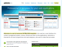 Tablet Screenshot of adminizio.com